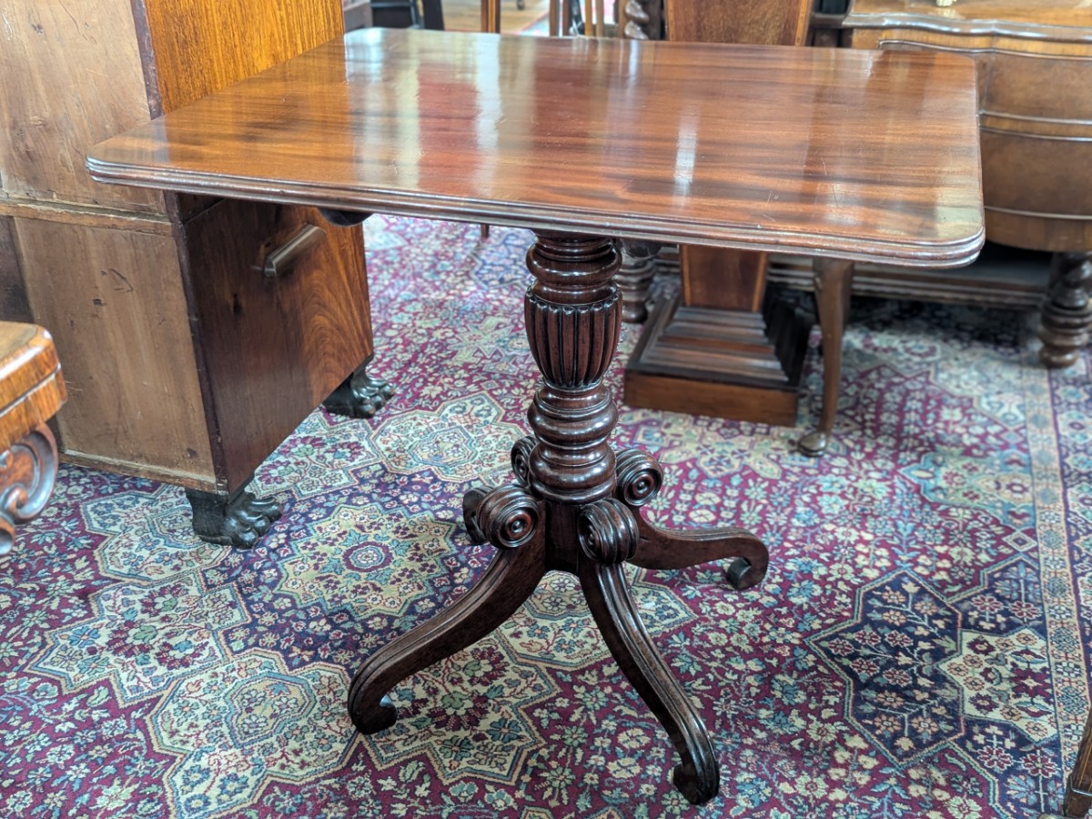 Regency Mahogany Tilt Top Tea Table