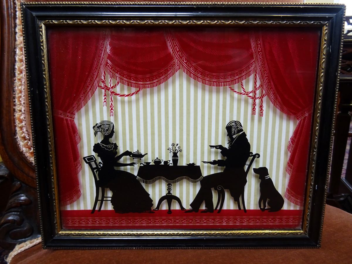 Reverse painting on glass