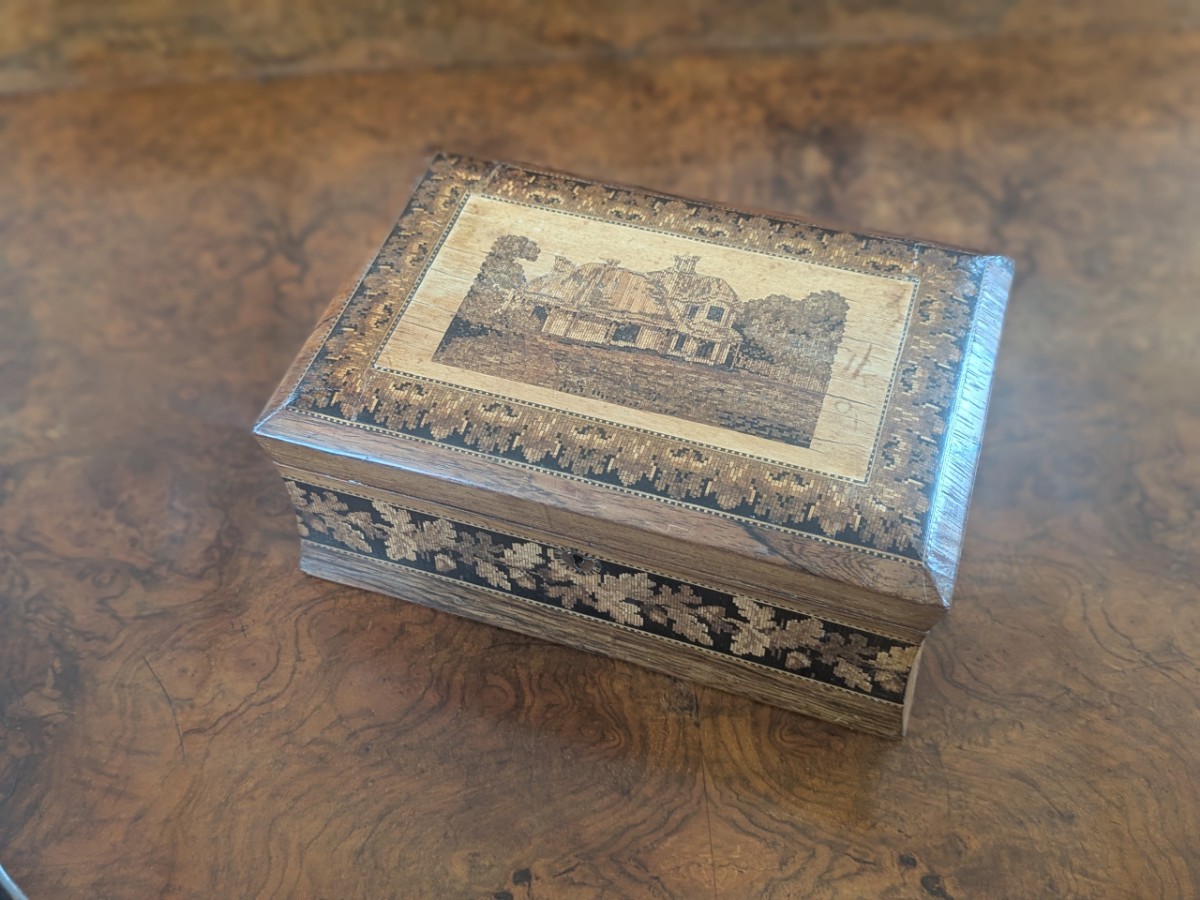 19th Century Tunbridge Ware Jewellery Box