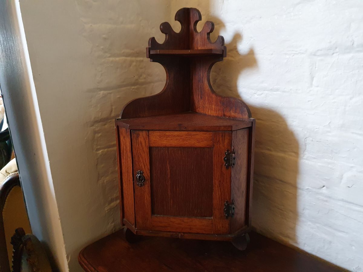 Victorian Oak Wall Cupboard