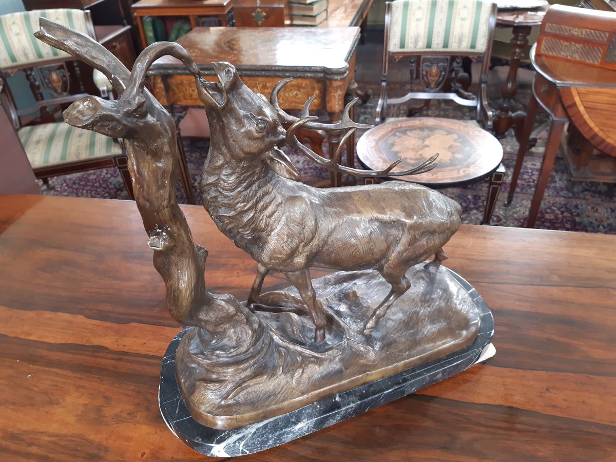 Bronze stag